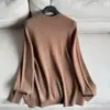 Suéter Básico Multicolor de Cuello Alto para Combinar 2026, Tejido, Camiseta Base para Mujer Venta al por Mayor H19AS88080