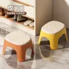 Banqueta Pequena Doméstica, Banqueta para Trocar Sapatos na Porta, Banqueta Baixa Espessa de Alta Qualidade, Mesa de Centro para Sala de Estar, Banco de Plástico para Crianças, Empilhável