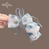Pinza de Plátano con Lazo de Lunares Estilo Coreano, Pinza Vertical para Cola de Caballo Estilo Preppy, Accesorio para el Cabello de Pinza de Tiburón de Gama Alta