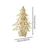 Árbol de Navidad de Madera Tridimensional Transfronterizo Hecho a Mano DIY Ensamblado Árbol de Navidad de Madera Decoraciones de Escritorio Navideñas