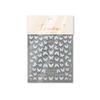 Pegatinas de uñas Tomoni Shell Light para decoración de uñas, diseño de mariposa blanca MS643.