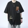 Camiseta de Algodón Puro de Manga Corta para Niños de Verano, Marca de Moda, Holgada, Adolescentes, Estudiantes de Secundaria y Preparatoria, Camiseta de Manga Tres Cuartos para Niños Mayores