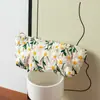 Bolsa de cosméticos lavable bordada con flor de margarita refrescante transfronteriza para mujer, estuche para lápices simple portátil, gran capacidad, estilo japonés, literario y artístico
