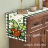 Popular de Amazon St Patrick Runner de mesa de enano a cuadros gris y negro decoración del hogar mesa de comedor ventas directas de fábrica