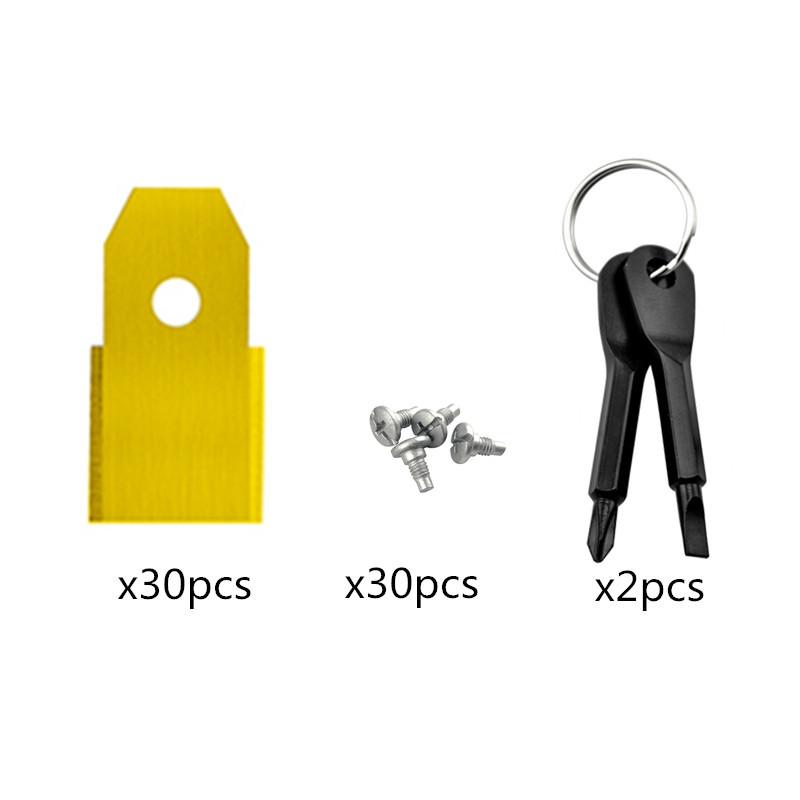 半截刀口镀钛+1对黑色螺丝刀