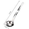 Cuchara coladora de acero inoxidable 304, cuchara separadora de aceite, cuchara creativa de luna para separar aceite y sopa, cuchara para quitar aceite, cuchara para olla caliente, hogar de cocina