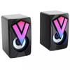 Altavoz para Computadora K2039 Efecto de Luz Colorida Altavoz RGB Audio para Computadora Multimedia usb Subwoofer Artículos