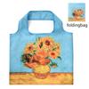 Nueva Bolsa de Compras Plegable Transfronteriza Bolsa de Almacenamiento Museo Pintura al Óleo Impermeable Bolsa de Almacenamiento de Hombro Bolsa Tote para Compras de Abarrotes