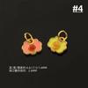 Pingente de Cabacinha Dourada S925 com Gotejamento de Óleo, Ruyi, Nó Chinês, Pingente Gotejante DIY para Colar de Mão, Acessórios de Joia com Corda Trançada