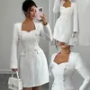 Vestido de manga larga a cuadros estilo moda simple europeo y americano transfronterizo ropa para mujer otoño e invierno 2026 Amazon independiente