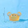 Micro-paisagem Luminosa Redonda Pequeno Caranguejo Fofo Grãos Aquário Marinho Paisagismo DIY Acessórios Decorativos Mini Enfeites