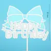 Decoración de Pastel Horneado Globo Arcoíris Vela Sol Estrella Tarjeta de Pastel Feliz Cumpleaños