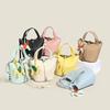Comércio Exterior Transfronteiriço Fábrica de Origem Bolsa Saco da Moda 2025 Nova Bolsa de Ombro Transversal Feminina Cor Pura Padrão Granulado