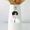 Terra dos Jovens: Zhang Zeyu, Zhu Zhixin, Zuo Hang - Suporte para Chaveiro Dupla Face com Fundo Branco em Acrílico Pingente para Bolsa Mochila