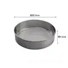 Tamiz de Harina de Acero Inoxidable de Malla 40, Tamiz Redondo Engrosado para Harina de Arroz, Diámetro 9Cm~34Cm, Tamiz de Acero Aimanwu para Hornear para Uso Doméstico