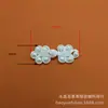 Hebilla de Placa de Cuentas Hecha a Mano Estilo Chino Hebilla de Nailon para Cheongsam Perla de Vidrio Cosida a Mano Botones Tejidos a Mano en Stock