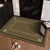 Felpudo de entrada para el hogar, alfombra para sala de estar, alfombra de sisal de imitación de color sólido, antideslizante