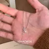 Collar con Colgante de Perla para Mujer Cadena Nueva para Suéter Cadena de Clavícula Exquisita de Lujo Ligero Nicho