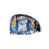 Gorro de Quirófano Gorro de Doctora Algodón Puro Estampado Gorro de Quirófano Estomatología Botón de Presión Palabra UCI Gorro de Enfermera