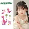 Mundo Pré-Histórico Dinossauro Colorido Glitter Tatuagem Adesivo Fácil de Limpar Braço Peito Fofo e Interessante Adesivo Decorativo Personalizado