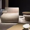 Novo Sofá Modular Designer Estilo Italiano para Salas de Estar Grandes e Pequenas, Luxo Leve, Sem Braços, Sofá de Canto de Bambu para Várias Pessoas