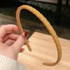 Diadema Trenzada Delgada, Liga para el Cabello Mate, Diadema Trenzada para Mujer, Pinza para el Cabello para Lavarse la Cara, Accesorio para el Cabello Dentado Color Morandi, Envolvente