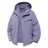 Chaqueta de Montañismo Tres en Uno Desmontable Impermeable y a Prueba de Viento, Repelente al Agua, con Capucha, Unisex, Impermeabilidad 8000mm