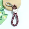 Huayang Cordón de Teléfono Tejido Floral Llavero Correa de Mano Anti-Pérdida Cadena de Teléfono Cuerda de Poliéster DIY Colgante Cruzado