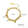 Pulseira Octogonal de Duas Camadas Laicai em Aço Titânio Ouro 18K para Mulheres Pulseira Explosão Vermelha Online Fofocando Joias Feitas à Mão Novos Produtos Listados