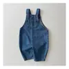Ropa Infantil Estilo Coreano Primavera y Otoño Niños y Niñas Bebé Nuevo para Salir Pantalones de Peto de Mezclilla Pantalones Deportivos Florales Casuales