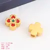 Colgante de aleación de zinc estilo chino de tortuga dorada, pez koi de oro antiguo, futuro como brocado, accesorios de la marca Lucky, hechos a mano con cuentas DIY