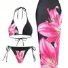 Traje de Baño con Estampado Estilo Falda Transfronterizo Europeo y Americano 2026, Moderno y Sexy Bikini de Baño Amazon