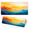 Mouse Pad Grande Estilo Paisagem com Tinta Borda Espessa Pad Ampliado para Mesa de Computador Resistente a Manchas Pad de Teclado de Alta Qualidade
