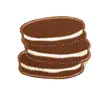 Etiqueta Bordada por Computadora Pegatinas Bordadas Autoadhesivas Deliciosos Snacks Postre Pastel Parche Pegatinas Decoración de Bolsa Pegatinas de Tela DIY