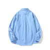 Yidao Vintage 2026 Otoño Nuevo Estilo Hong Kong Camisa Oversize de Color Sólido para Hombre, Marca de Tendencia, Camisa de Manga Larga Suelta de Gama Alta