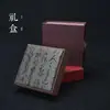 Caja de Regalo con Borla de Tela Hueca Pulsera de Madera Cuentas de Oración Hilo Charola de Regalo Caja de Papel para Manualidades