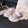 Tenis para Niños Malla Transpirable 2025 Otoño Nuevos Zapatos para Niños Niños y Niñas Medianos y Grandes Moda Casual Zapatos de Papá
