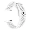 Adecuado para Apple Watch Ultra9876543210 Generación Se Xiaomi Agujero Hebilla Cuadrada Transpirable Correa de Reloj de Silicona