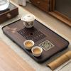 Juego de Té al por Mayor con Bandeja de Té con Agujero de Drenaje, Mesa de Té para el Hogar, Lujo Ligero, Sensación de Alta Gama, Portátil, Exquisita Bandeja de Té Pequeña