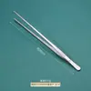 Pinzas de Acero Inoxidable 304 Anti-Yodóforo Pinzas Médicas en Forma de Pistola para Vendajes Arte del Té Herramientas para Jardinería Acuática Pinzas Espesadas 403