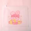 Bolsa con cremallera de dibujos animados, bolsa para archivar, bolsa de papelería con forma de oso, bolsa para guardar cosméticos, bocadillos, dulces, bolsa a prueba de humedad.