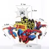 Decoração de Bolo de Super-Herói Homem-Aranha Ornaments Meninos Crianças Festa de Aniversário Desenho Animado Acessórios de Decoração para Assar