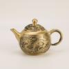 Venta al por mayor de fábrica Tetera de latón olla para vino juego de té juego de vino olla con paisaje de dragón y fénix tetera