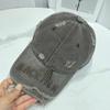 Gorra de béisbol desgastada y lavada de primavera y verano para hombres y mujeres, estilo coreano, con visera bordada con letras, protección solar