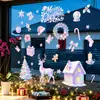 Decorações de Natal transfronteiriças: Casa de Natal, floco de neve, presente, adesivos de janela, vitrine, porta de vidro, decoração de casa, adesivos eletrostáticos para vidro