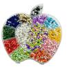 Coloridas Cuentas de Vidrio de 14 Colores Pintura al Óleo Plata Crema Cuentas DIY Pulsera Collar Cadena para Teléfono Móvil Material Accesorios