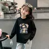 Camiseta Manga Longa Nova para Meninas 2026, Algodão Puro para Primavera e Outono, Roupa Íntima Fofa para Bebê Menina, Top Moderno
