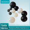 Especificações completas Tela vibratória de esfera de silicone industrial sólida de alta elasticidade de 20 mm com esfera de silicone preta branca resistente ao desgaste