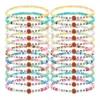 Amazon Venda Quente Transfronteiriça Novo Produto Multicor Argila Polimérica Futebol Basquete Baseball Letras Acrílicas Pulseira Elástica