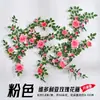Treliças de flores artificiais, treliças de rosas, guirlandas de rosas falsas, decorações de teto, decorações de entrada, decorações de áreas cênicas, decorações de shoppings, artigos de decoração macia, arranjos florais